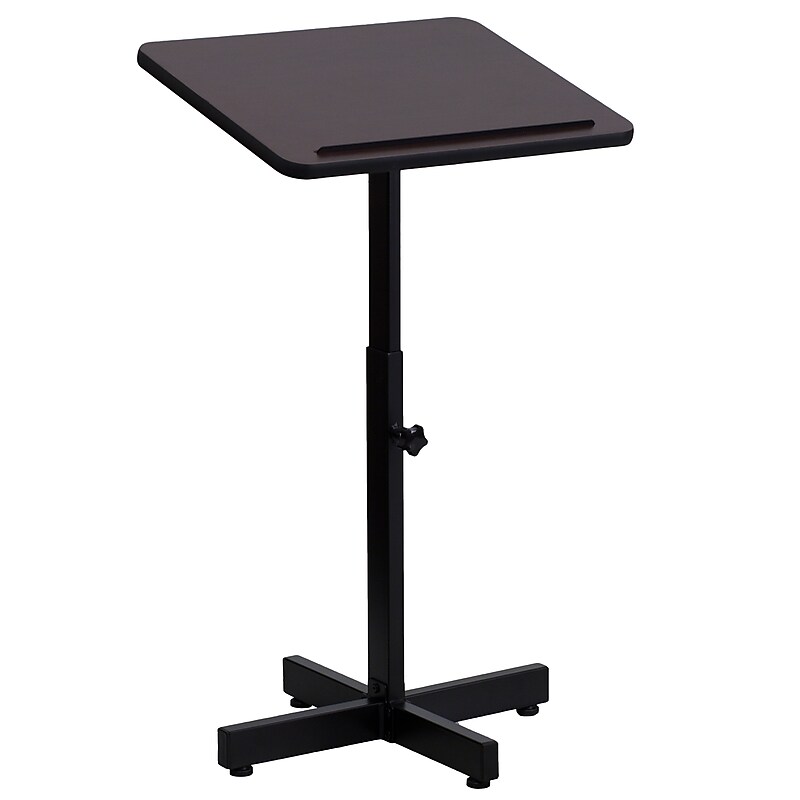 Flash Furniture 48H" Adjustable Height Lectern, Mahogany (XU-LECTERN-ADJ-GG) image 1