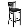 Flash Furniture HERCULES Series Traditional Metal Vertical Back Restaurant Barstool, Black (XUDG6R6BVRTBLKV)~#|#~sp80658673_sc7