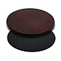 Flash Furniture 30" Laminate Round Table Top, Black/Mahogany (XURD30MBT)~#|#~sp80658725_sc7