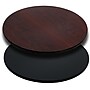 Flash Furniture 36" Laminate Round Table Top, Black/Mahogany (XURD36MBT)~#|#~sp80658726_sc7