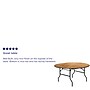 Flash Furniture Furman Folding Table, 60" x 60", Natural (YTWRFT60TBL)~#|#~sp80658748_sc7