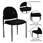 Flash Furniture Tania Fabric Stackable Side Reception Chair, Black (BT5151BK)~#|#~sp80658875_sc7