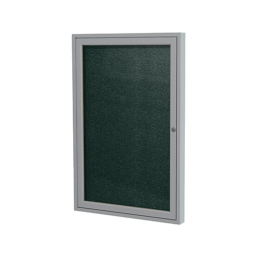Ghent Vinyl Bulletin Board, Satin Frame, 2' x 1.5' (PA12418VX183