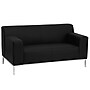 Flash Furniture HERCULES Definity Series 57.75" LeatherSoft Loveseat, Black (ZBDEFNTY809LSBK)~#|#~sp81130693_sc7