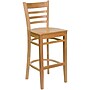 Flash Furniture HERCULES Series Traditional Wood Ladder Back Restaurant Barstool, Natural Wood (XUW05BARNAT)~#|#~sp81130956_sc7