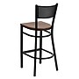 Flash Furniture HERCULES Series Traditional Metal Grid Back Restaurant Barstool, Black/Cherry Wood (XUDG616GRDBCHYW)~#|#~sp81131124_sc7