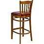 Flash Furniture HERCULES Series Traditional Wood Vertical Slat Back Restaurant Barstool, Cherry Wood/Burgundy (XUW08BARCHYBRV)~#|#~sp81131765_sc7
