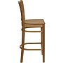 Flash Furniture HERCULES Series Traditional Wood Vertical Slat Back Restaurant Barstool, Natural Wood (XUW08BARNAT)~#|#~sp81131792_sc7
