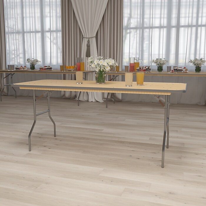 Flash Furniture Fielder Folding Table, 72