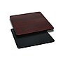 Flash Furniture 24'' Laminate Square Table Top, Black/Mahogany (XUMBT2424)~#|#~sp81131879_sc7