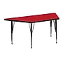 Flash Furniture Wren Trapezoid Activity Table, 22.5" x 45", Height Adjustable, Red (XUA2448TRPREDHP)~#|#~sp81131953_sc7