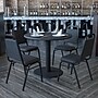Flash Furniture Carlton 5-Piece 36'' Round Laminate Table and Chair Set, Black/Black (HDBF1001)~#|#~sp81131969_sc7