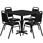 Flash Furniture Carlton 5-Piece Laminate Table and Chair Set, 36" x 36", Black (HDBF1009)~#|#~sp81131976_sc7