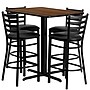 Flash Furniture 24''Wx42''L X-Base Rectangular Table Set W/4 Ladder Back Bar Stools (HDBF1020)~#|#~sp81131987_sc7