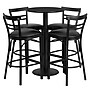 Flash Furniture 24'' Round Table Set W/4 Ladder Back Bar Stools (RSRB1033)~#|#~sp81132961_sc7