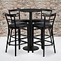 Flash Furniture 24'' Round Table Set W/4 Ladder Back Bar Stools (RSRB1033)~#|#~sp81132973_sc7