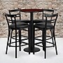 Flash Furniture 24'' Round Table Set W/4 Ladder Back Bar Stools (RSRB1034)~#|#~sp81132994_sc7