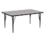 Flash Furniture Wren Rectangular Activity Table, 24'' x 60", Height Adjustable, Gray (XUA2460RECGYHP)~#|#~sp81133100_sc7