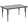 Flash Furniture Wren Rectangular Activity Table, 36" x 72", Height Adjustable, Gray (XUA3672RECGYHP)~#|#~sp81133141_sc7