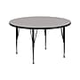 Flash Furniture Wren 42'' Round Activity Table, Height Adjustable, Gray (XUA42RNDGYHP)~#|#~sp81133160_sc7