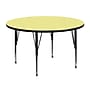 Flash Furniture Wren 48'' Round Activity Table, Height Adjustable, Yellow (XUA48RNDYELTP)~#|#~sp81133188_sc7