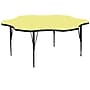 Flash Furniture Wren 60'' Flower Activity Table, Height Adjustable, Yellow (XUA60FLRYELTP)~#|#~sp81133211_sc7