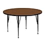Flash Furniture Wren 48'' Round Activity Table, Height Adjustable, Oak (XUA48RNDOAKHP)~#|#~sp81133273_sc7