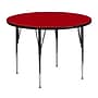 Flash Furniture Wren 48'' Round Activity Table, Height Adjustable, Red (XUA48RNDREDTA)~#|#~sp81133277_sc7