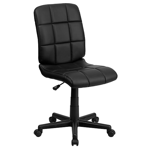 Flash Furniture Clayton Armless Vinyl Swivel Mid-Back