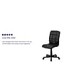 Flash Furniture Clayton Armless Vinyl Swivel Mid-Back Quilted Task Office Chair, Black (GO16911BK)~#|#~sp81133411_sc7