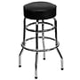 Flash Furniture Bruno Traditional Metal Double Ring Barstool without Back, Black (XUD100)~#|#~sp81133468_sc7