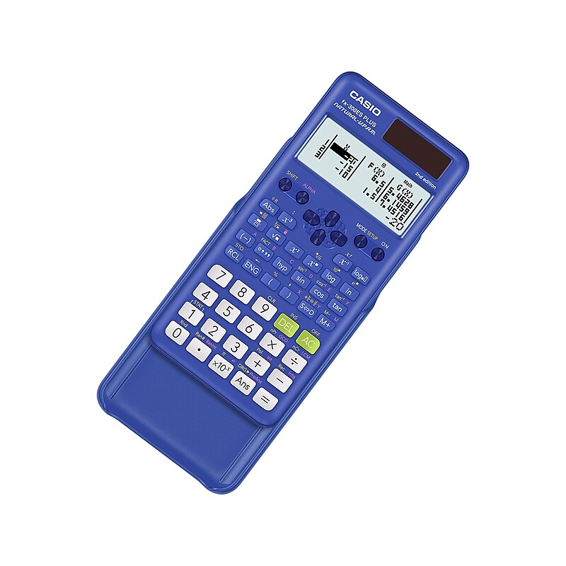 Casio 2nd Edition 16-Digit Solar Powered Scientific Calculator, Blue (FX-300ESPLS2-BU) image 1
