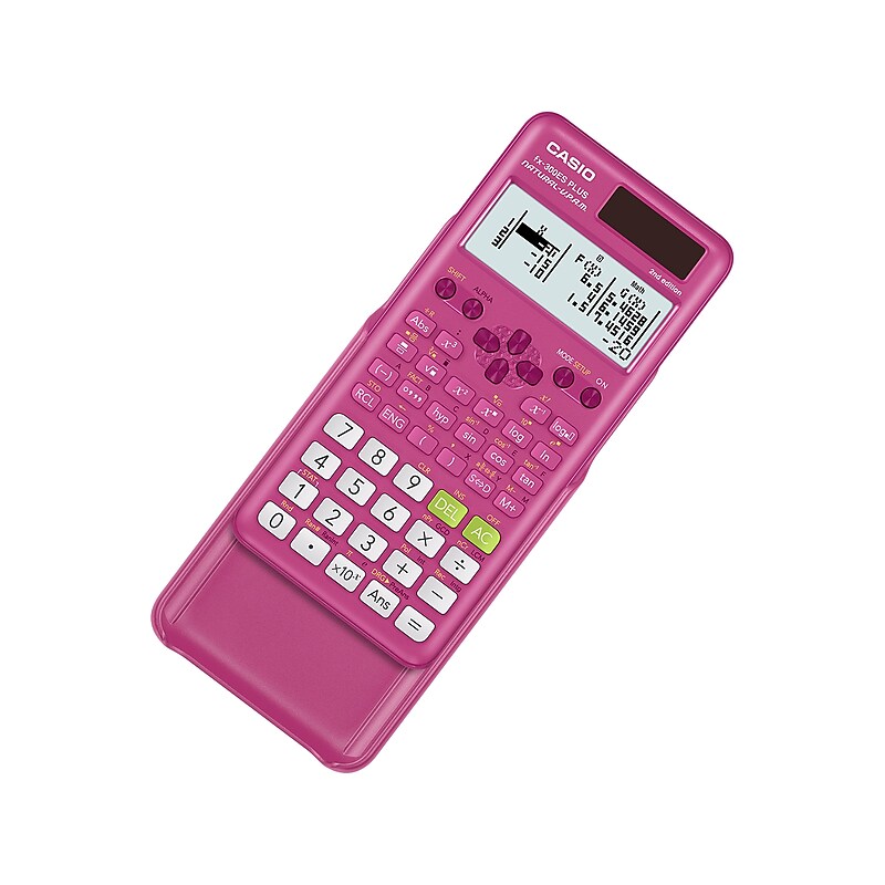 Casio 2nd Edition 16-Digit Solar Powered Scientific Calculator, Pink (FX-300ESPLS2-PK) image 1