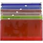 JAM Paper Plastic Zip #10 Business Envelopes, 5" x 10", Assorted Colors, 6/Pack (921Z1RBGOPCL)~#|#~sp81235594_sc7