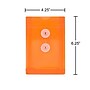 JAM Paper Standard Plastic Filing Envelope with Button & String Closure, Letter, Assorted Colors, 6/Pack (473B1ASSRTD)~#|#~sp81238417_sc7