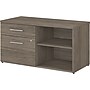 Bush Business Furniture Office 500 23"H Storage Cabinet with Two Shelves, 2-Drawers, Modern Hickory (OFS145MH)~#|#~sp81261445_sc7