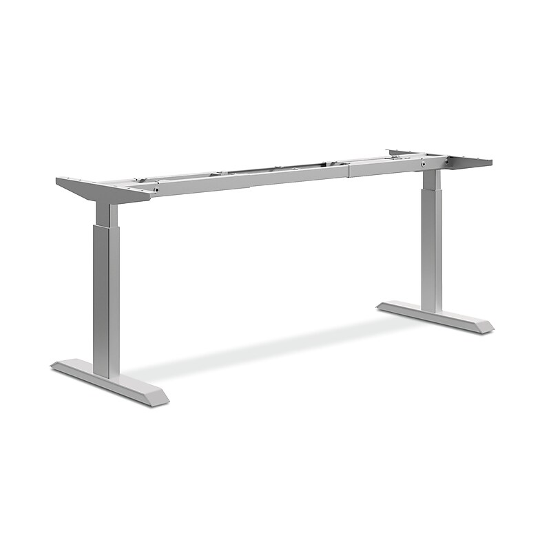 HON Coordinate 25.5"-45.5"H 2-Stage Height-Adjustable Base, Nickel (HONHAB2S2LP8L) image 1