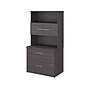 Bush Business Furniture Office 500 2-Drawer Lateral File Cabinet with Hutch, Locking, Letter/Legal, Storm Gray (OF5007SGSU)~#|#~sp81507136_sc7