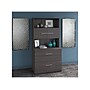 Bush Business Furniture Office 500 2-Drawer Lateral File Cabinet with Hutch, Locking, Letter/Legal, Storm Gray (OF5007SGSU)~#|#~sp81507137_sc7