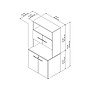 Bush Business Furniture Office 500 70"H Storage Cabinet with 4 Shelves, Storm Gray (OF5008SGSU)~#|#~sp81507368_sc7