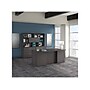Bush Business Furniture Office 500 72"W Executive Desk with Drawers, Lateral File Cabinets and Hutch, Storm Gray (OF5001SGSU)~#|#~sp81507571_sc7