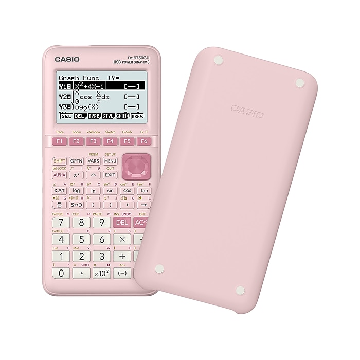 Casio FX 9750GIII PK Graphing Calculator Pink Staples