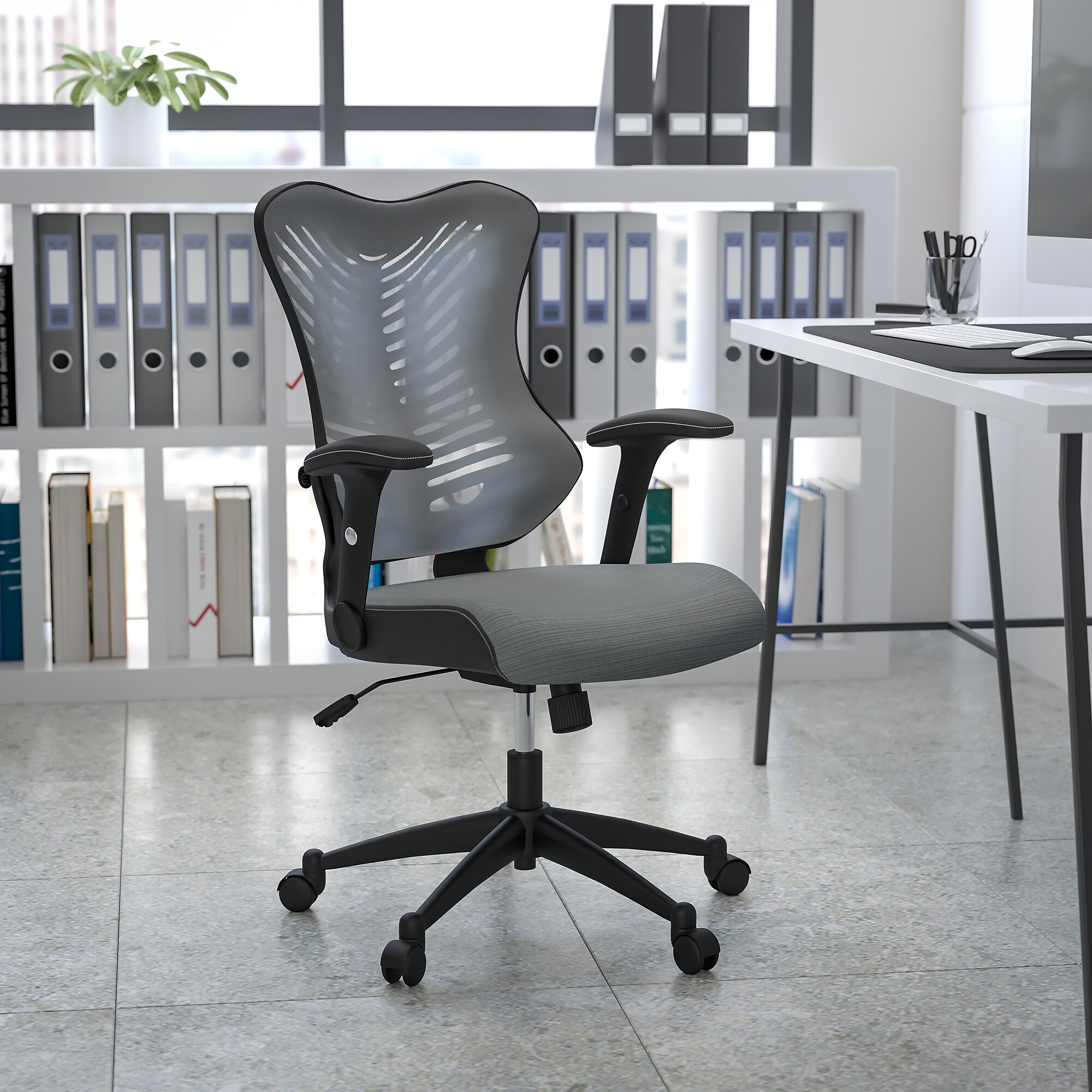 Flash Furniture Kale Ergonomic Mesh Swivel Executive Chair, Gray (BLZP806GY) Sansujyuku sansujyuku.com