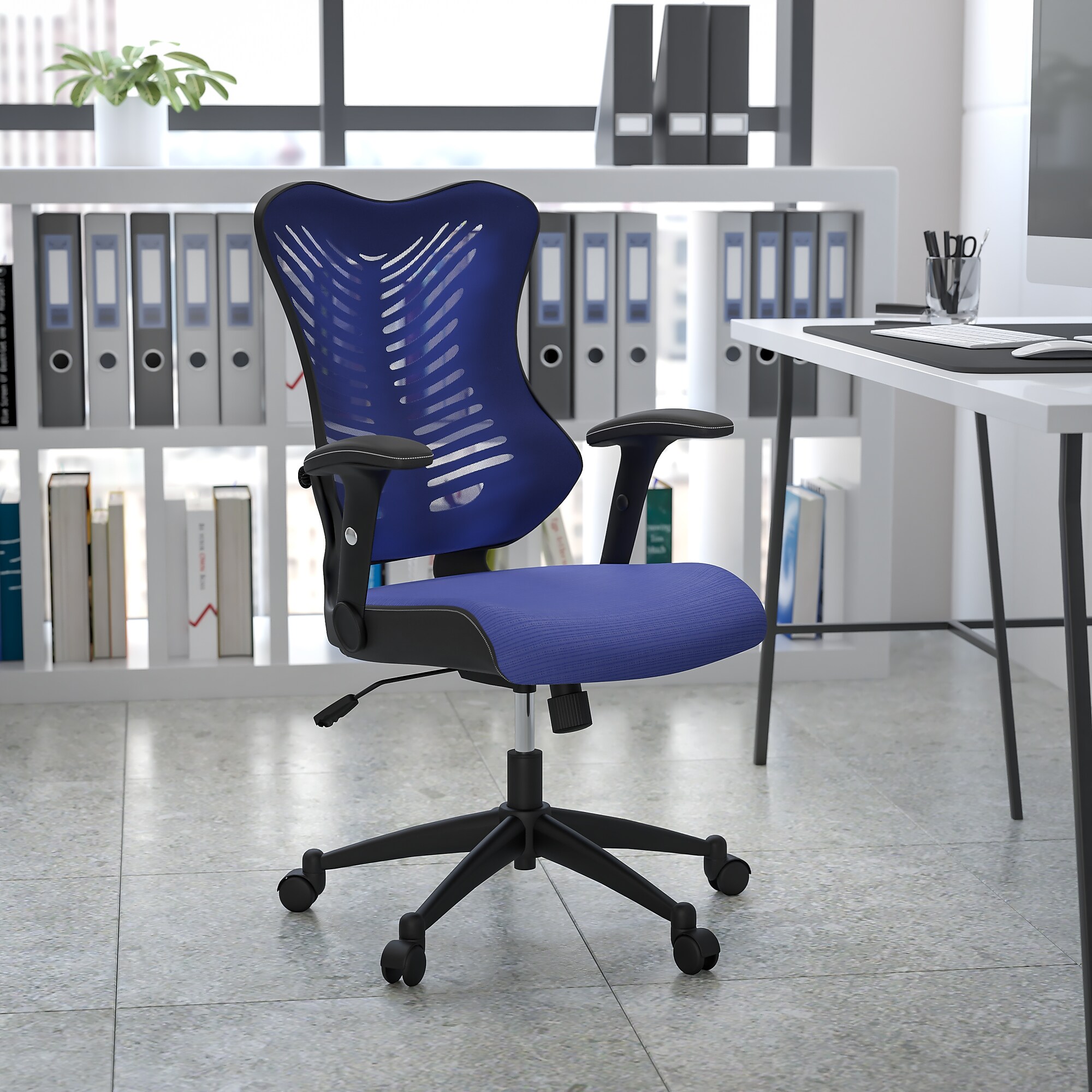 Flash Furniture Kale Ergonomic Mesh Swivel Executive Chair, Blue (BLZP806BL) Sansujyuku sansujyuku.com