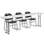 Flash Furniture Kathryn Folding Table Set, 96" x 18", White/Black (RB18961)~#|#~sp81611506_sc7