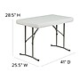 Flash Furniture Rowan Rectangular 3 Piece Folding Bench and Table Set, 25.5" x 41", Granite White (DADYCZ103)~#|#~sp81611641_sc7