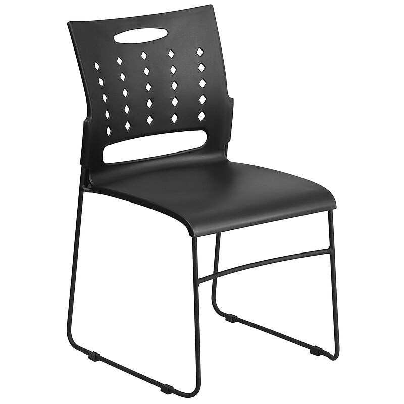 Flash Furniture HERCULES Series Plastic School Chair, Black (RUT2BK) image 1