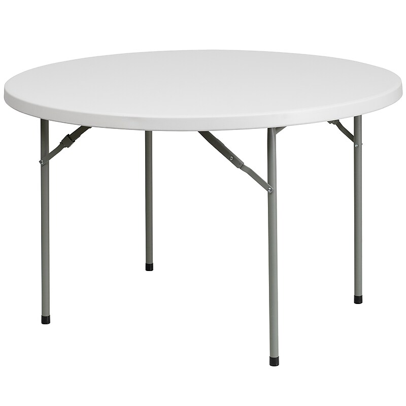 Flash Furniture Kathryn Folding Table, 48" x 48", Granite White (RB48R) image 1