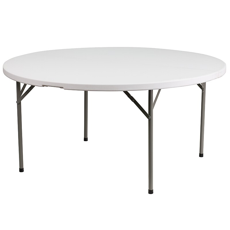 Flash Furniture Elon Folding Table, 60.75" x 60.75", Granite White (DADYCZ1GW) image 1