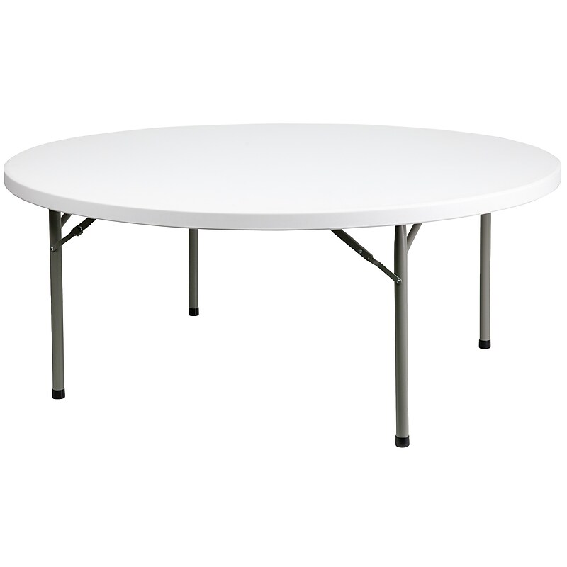 Flash Furniture Elon Folding Table, 71" x 71", Granite White (DADYCZ180RGW) image 1